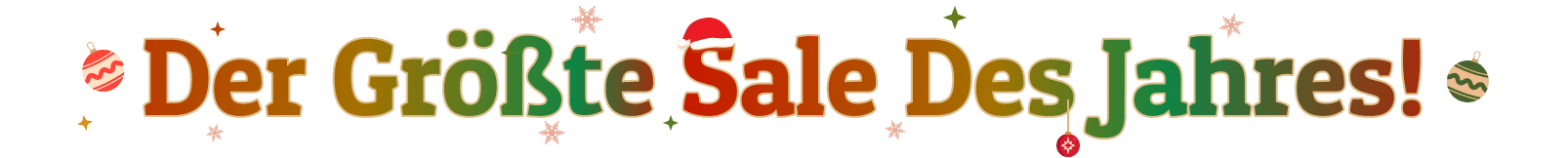 Der größte Sale des Jahres!