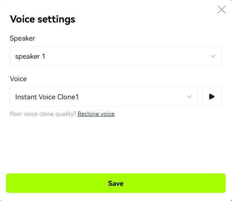 new reclone voices