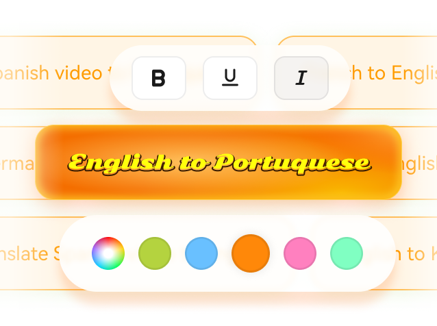 change subtitle styles