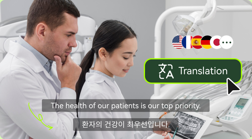 AI video translator for healthcare