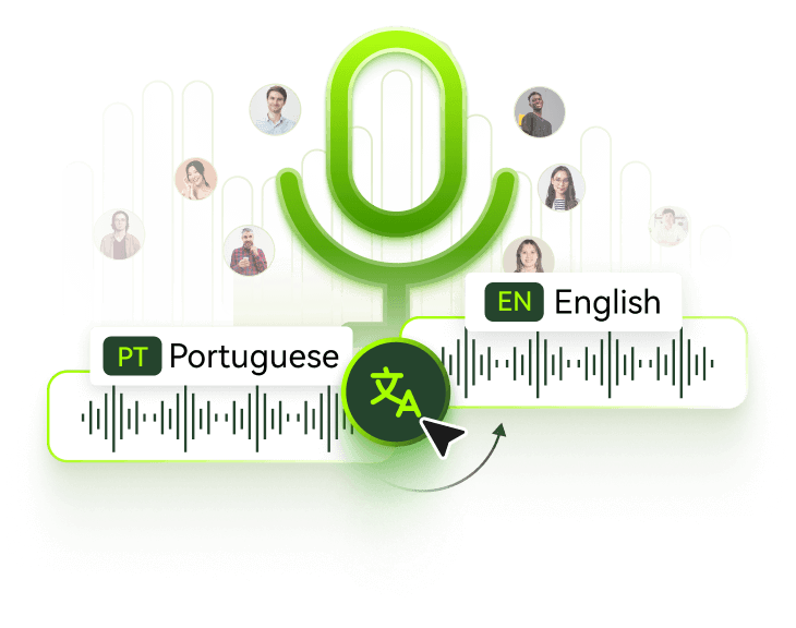 BlipCut portuguese audio translator