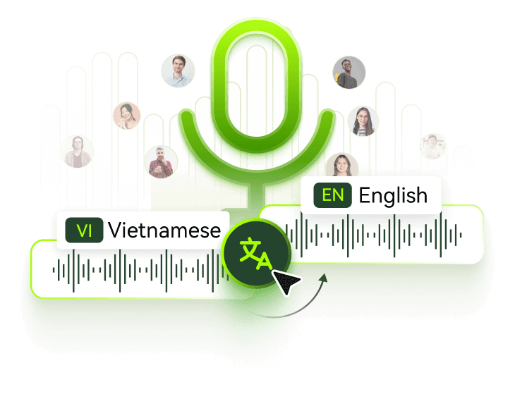 BlipCut vietnamese audio translator