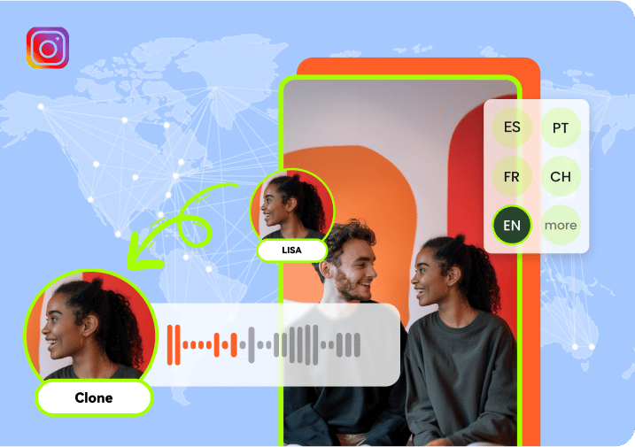 clone voices from instagram video