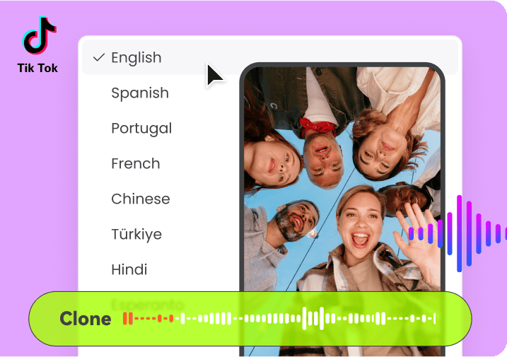 clone voices from tiktok video