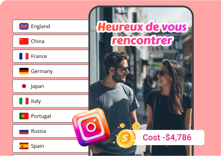 save cost on instagram translation