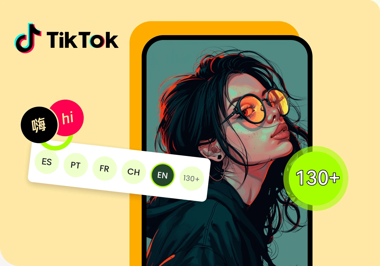 translate TikTok video in BlipCut