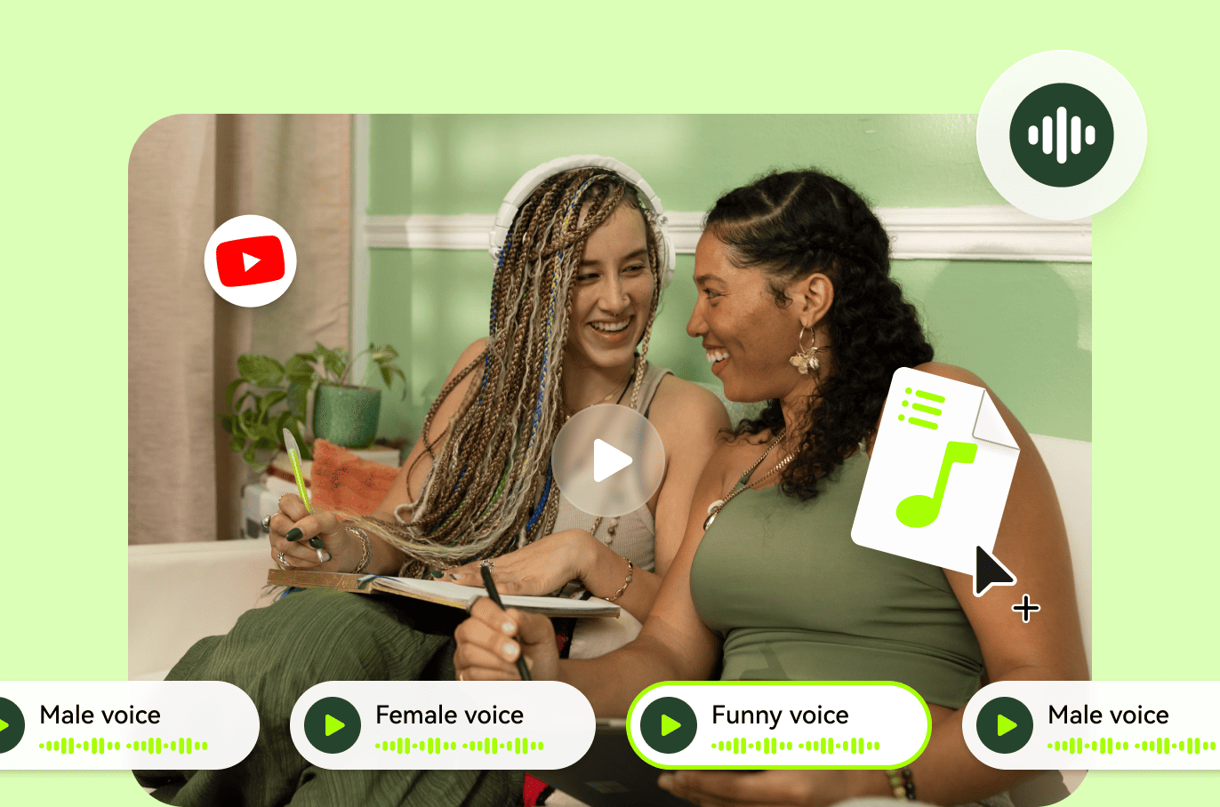 generate youtube voiceover