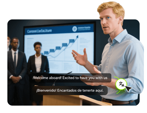 translate onboarding video