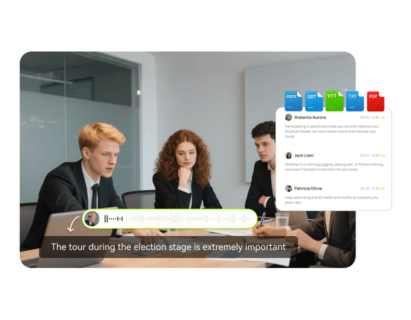 ai transcription for internal communications