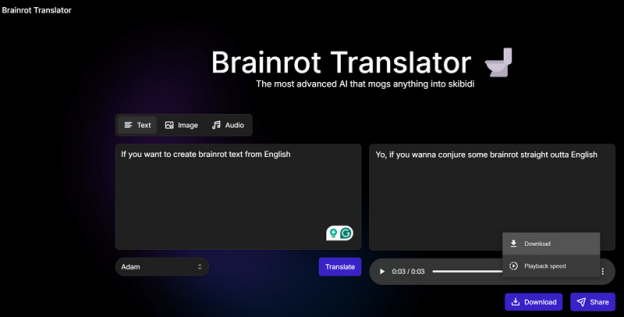 Brainrot Translator