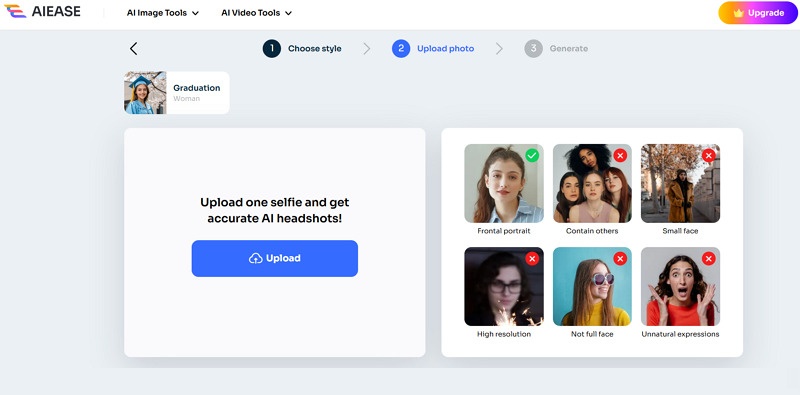 AIEASE Headshot AI Generator Free