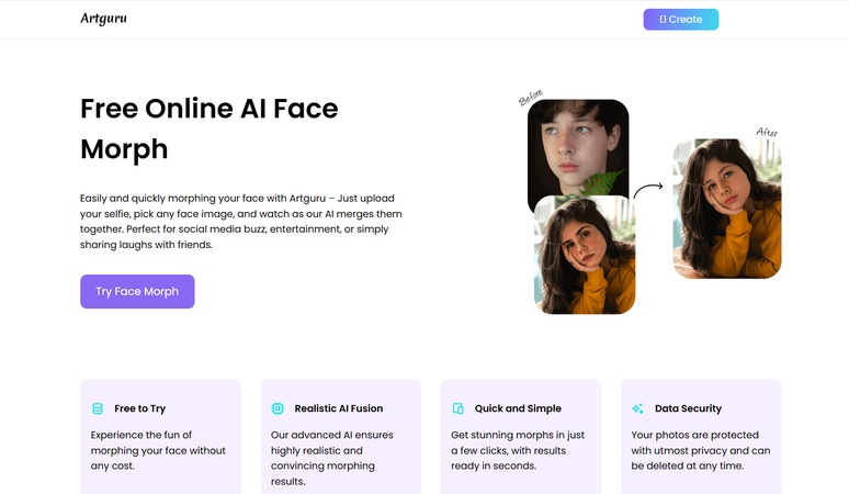 Artguru AI Face Morph