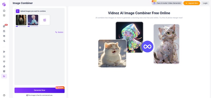 Vidnoz AI Face Combiner