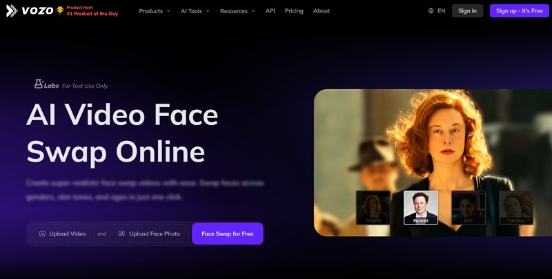 Vozo AI Face Replace in Video