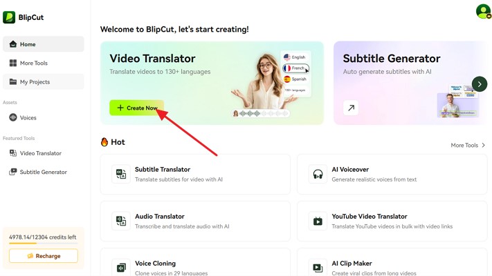 create now 3d avatar video blipcut