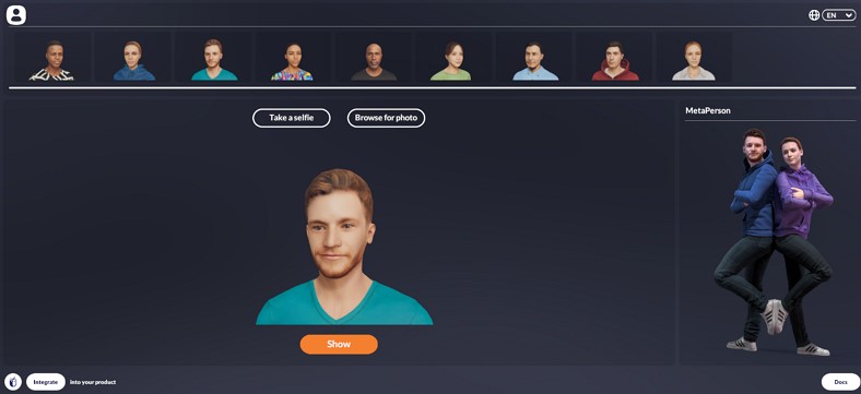 avatar selfies created avatar sdk