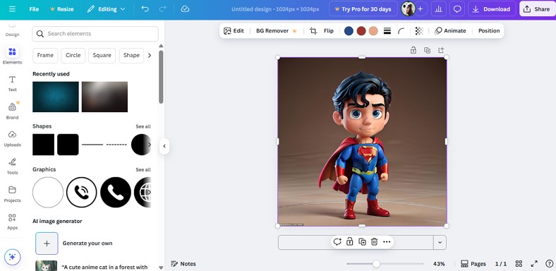 generate avatar from photo canva