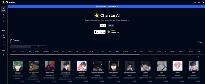 character ai with no filter