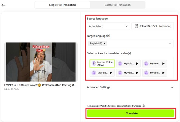 select language voice ai lip-sync software