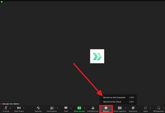 select record on this computer option