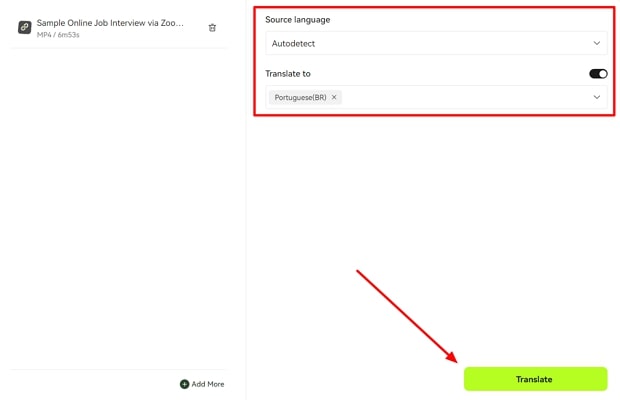 choose language to translate zoom meetings
