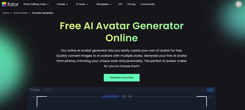 fotor ai avatar generator
