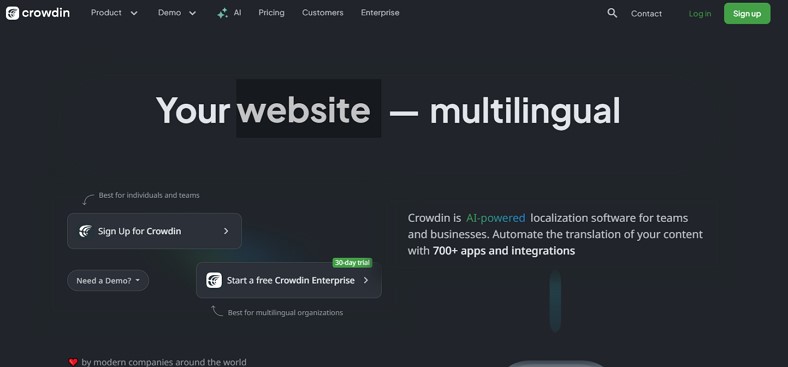 software and website localization crowdin