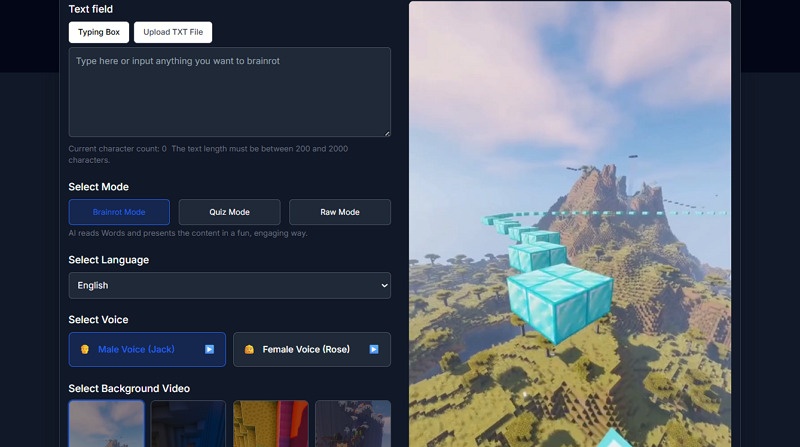 Dang.ai Text to Brainrot