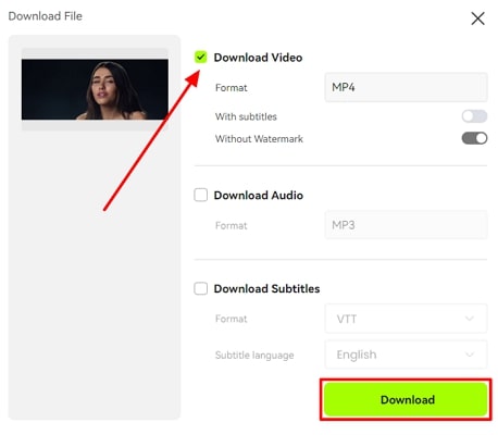 download voiceover from blipcut