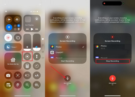 record facetime call iphone screen recorder