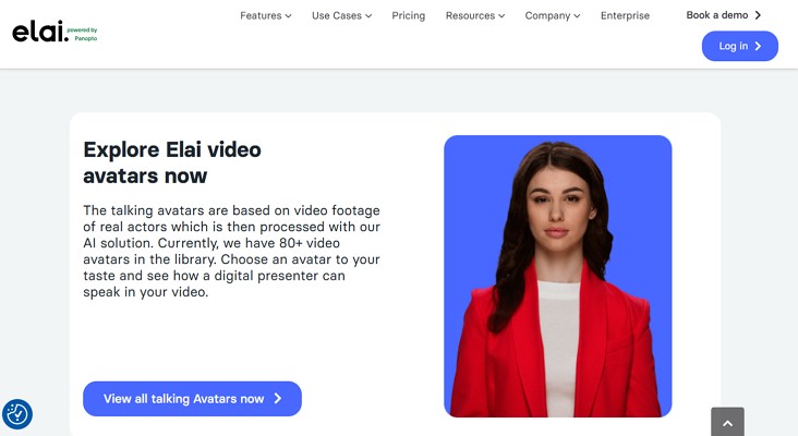 create talking avatar video elai