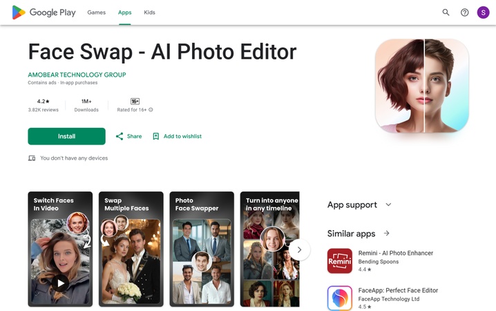 Face Swap Best AI Face Swap App For Android