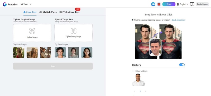 video face swap remaker
