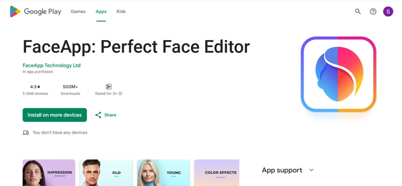 FaceApp Best Free Face Swap App For Android