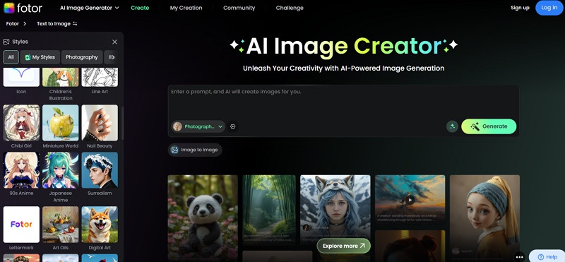Fotor AI Character Generator