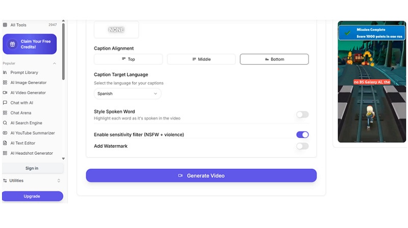 Galaxy.ai Brainrot in Spanish