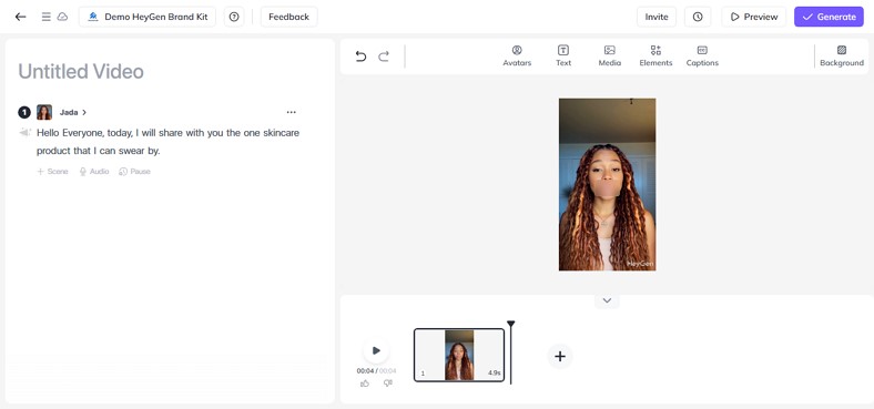 use heygen to generate ugc content