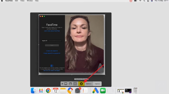 save record facetime calls macbook