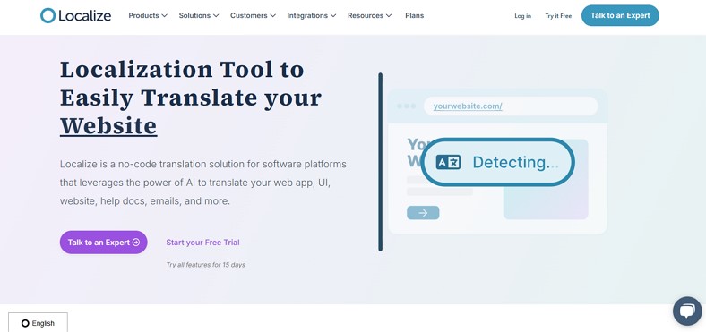 translate content using localize localization software