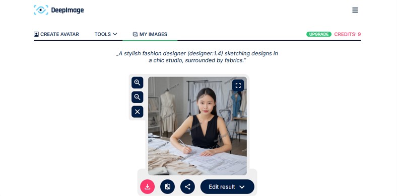 create avatar from picture deep image ai