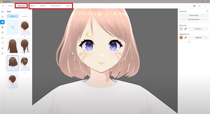 select different style futa avatar generated