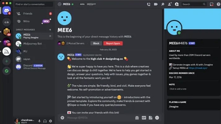 music bot for discord mee6