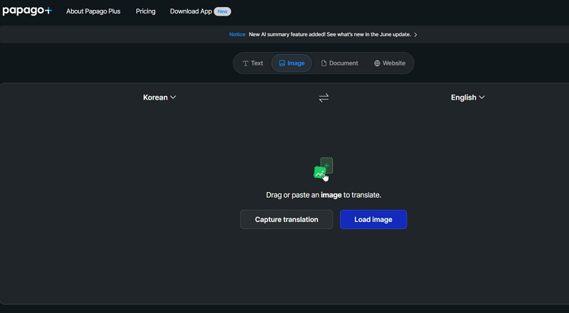 Papago Plus AI Image Translator Online