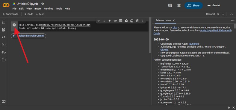 run github code for whisper ai
