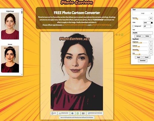 image to cartoon avatar converter photocartoon