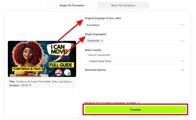 Select Language Preferences