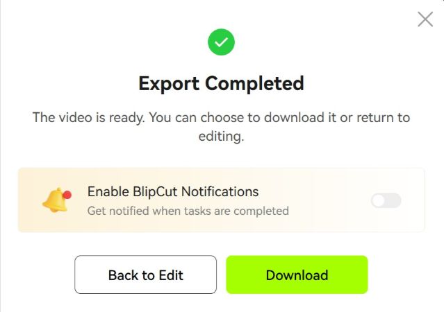 download the translated video you initially exported from remaker ai