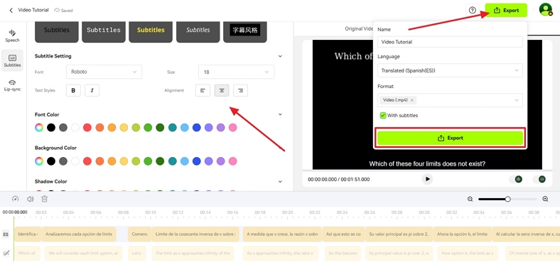 download ai math video from blipcut