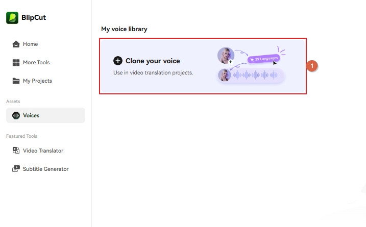 click clone your voice