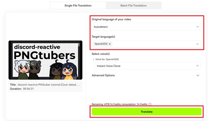 translate different language custom discord avatar